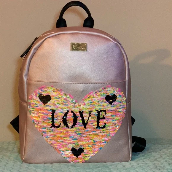 betsey johnson sequin mini backpack Women's Clear in Dots Crafted from a luxuriously soft velvet fabric Disney Beauty and the Beast